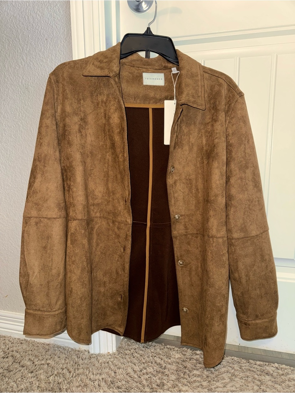 7 Diamonds Brown Suede Jacket